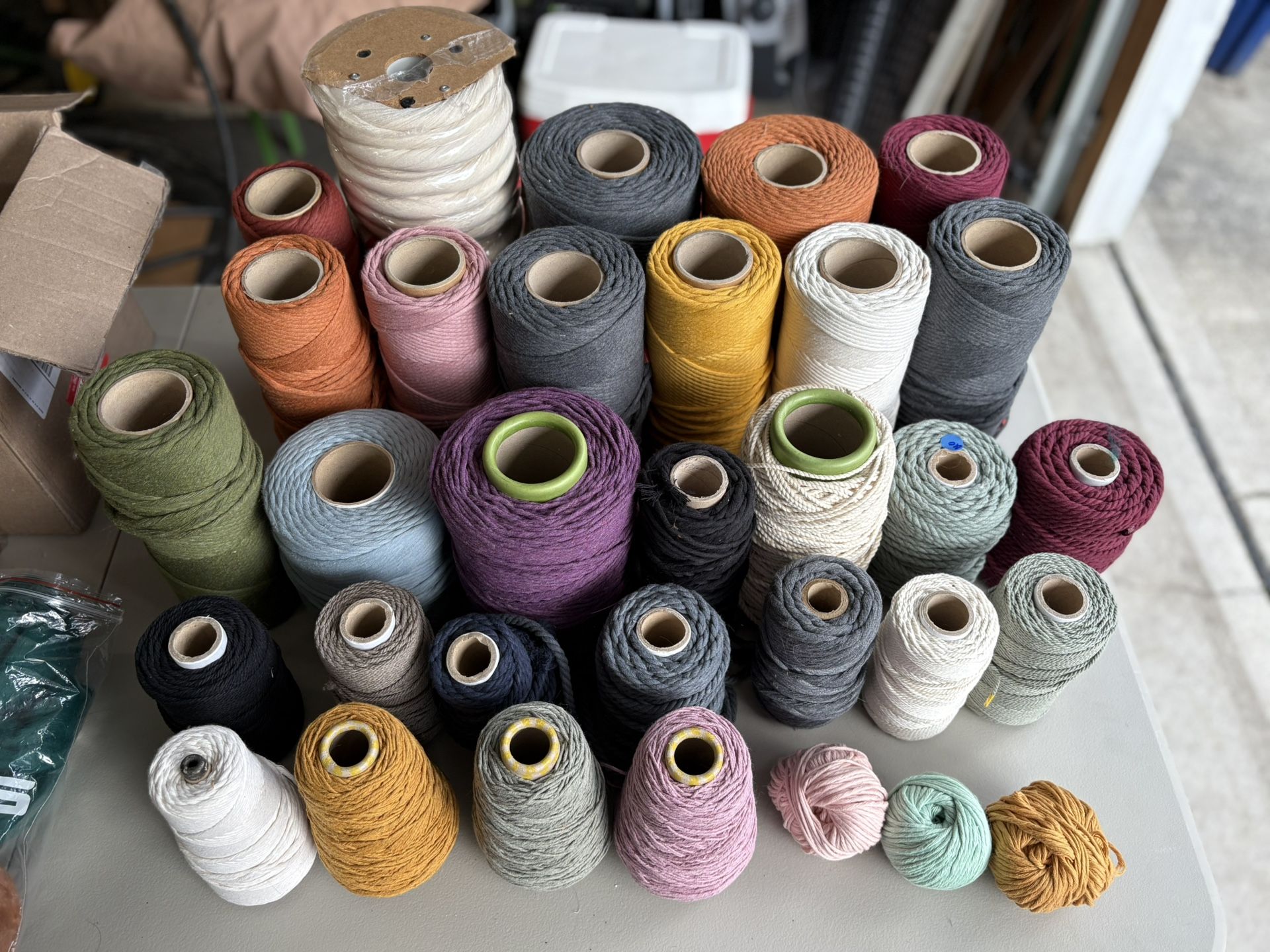 Lot Of Cotton Yarn For Knitting, Crotchet, Crafting Some Wool Too!