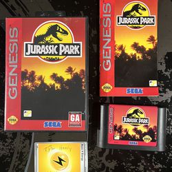 Jurassic Park CIB For Sega Genesis 