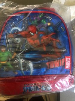 Spiderman lunch bag new