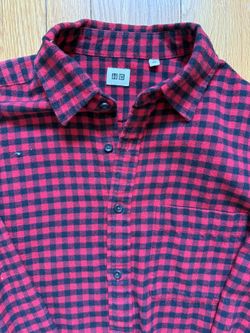 Men’s Uniqlo Buffalo Check Flannel Shirt - Size Medium