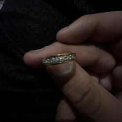Diamond Brilliance 1/10 Carat T.W. Lab-Grown Diamond Band Fashion Ring Jewelry Joyeria Oro Gold