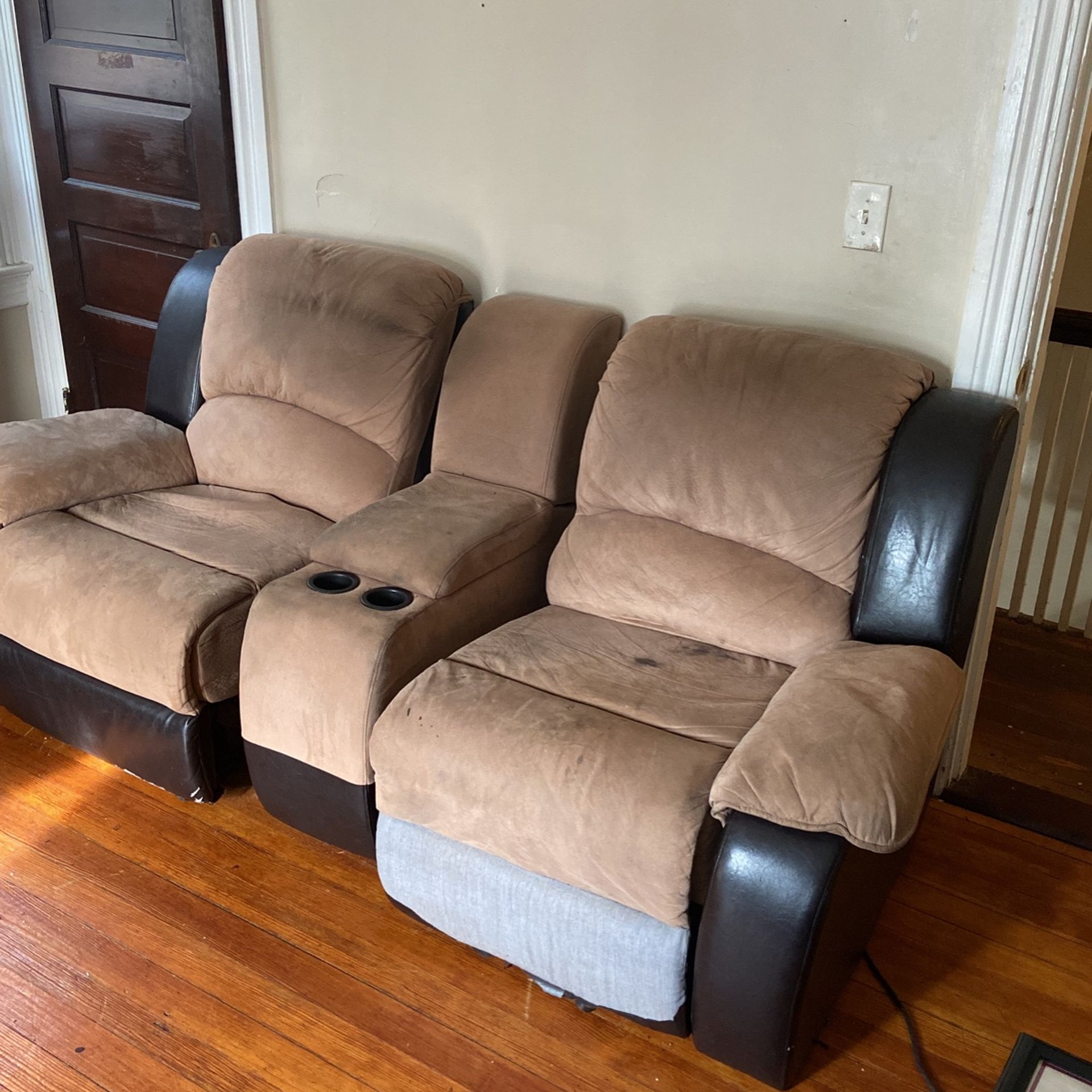 Recliner Love Seats With Cup Holders