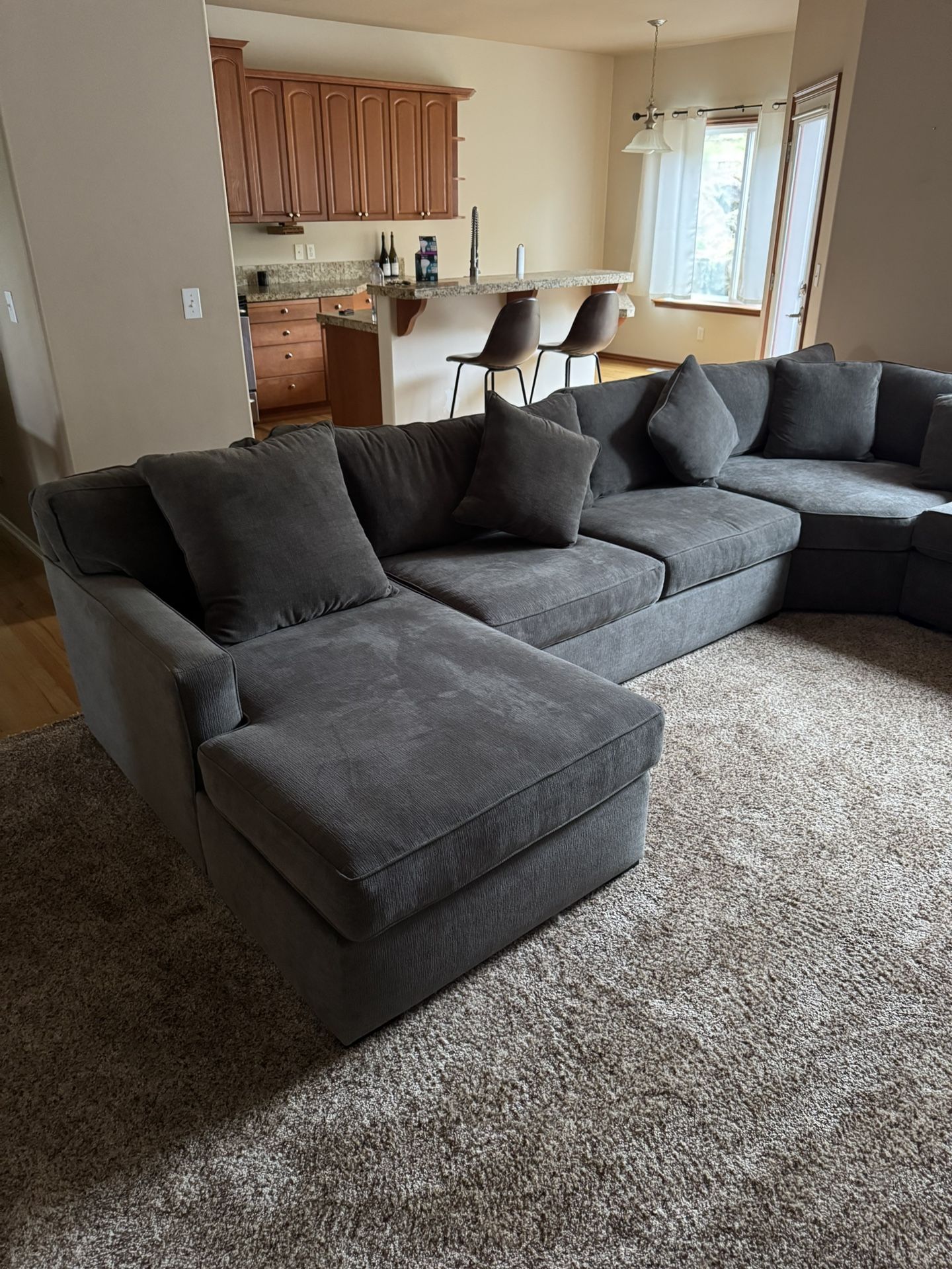 4 Piece Mocha Grey Sofa 