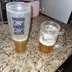 Prank beer mugs