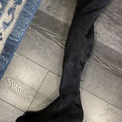 Steve Madden Knee High Black Boots Size 8