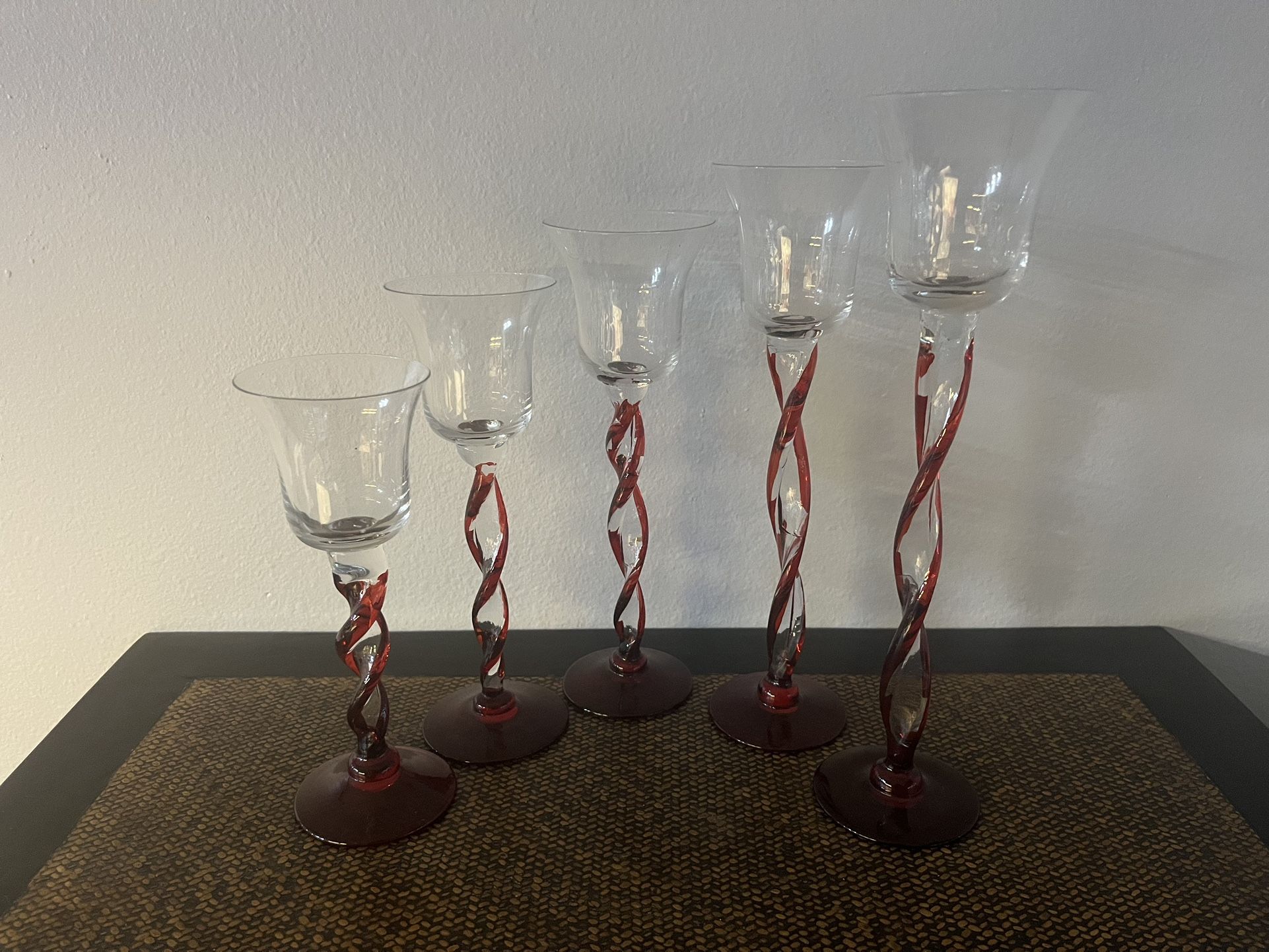 Glass Candle Holders