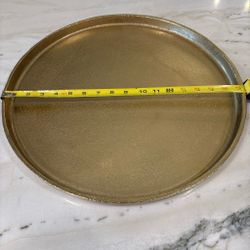 Gold round tray