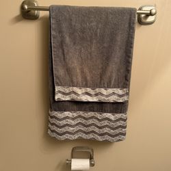 Towel Rod And Toilet Paper Holder