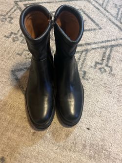 Black Luxury Mezlan Leather Boots
