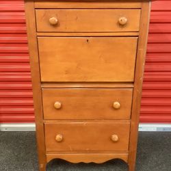 Wood Dresser With Secretary Desk - Will Deliver