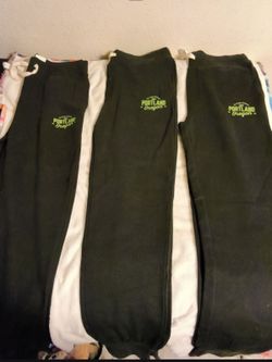 3 Brand new portland oregon black jogger sweatpants size large will not separate firm
