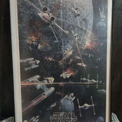 Original vintage 1977 Star wars movie poster