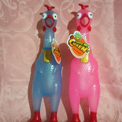 Squaking Chicken Dog Toys 