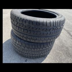 2 — 255/45r18 Cooper Tires 90% Good Treads !!!