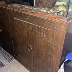 Wooden 90 Gallon  Tank Stand With Storage Doors