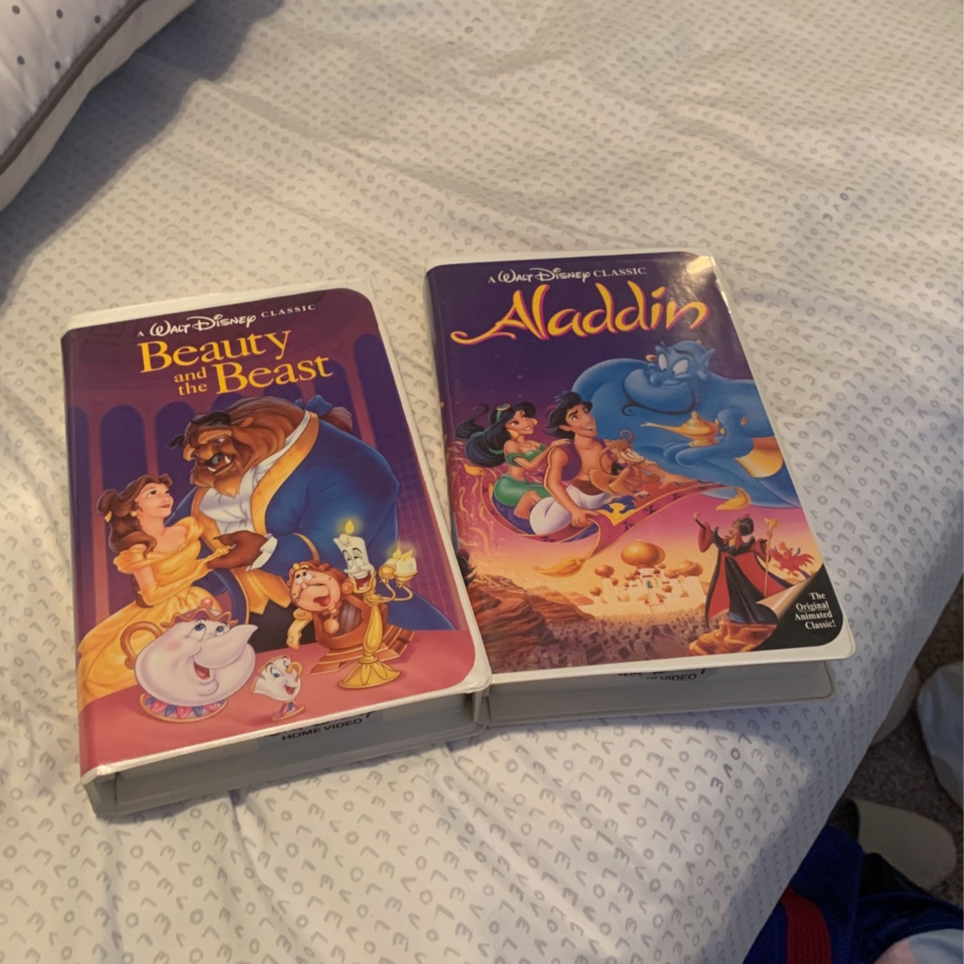 RARE Black Diamond Classic Walt Disney's Beauty And The Beast 1992 VHS Tape And Walt Disney's Aladdin (VHS, 1993) RARE- BLACK DIAMOND EDITION, The Cla