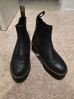Dr. Martens Black Platform Chelsea Boots