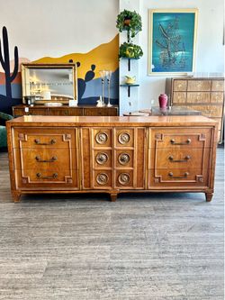Burl Wood Dresser / Buffet / Credenza / Sideboard!