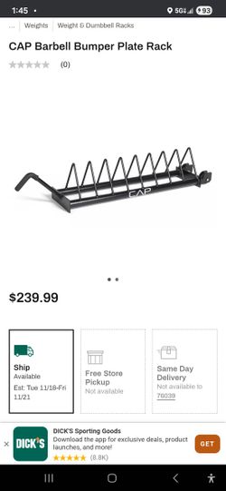 Like New CAP Barbell Bumper Plate Rack