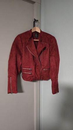 Red ZARA jacket