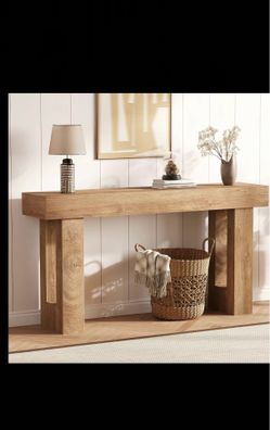 Farmhouse Console Table for Living Room