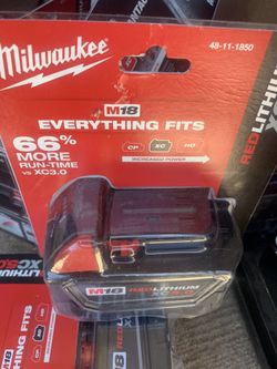 Milwaukee 5.0 battery yeah