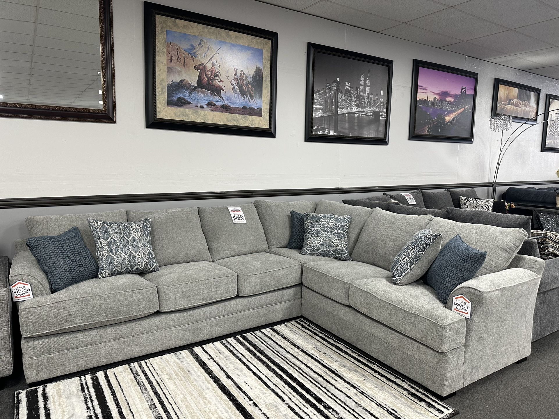 L Shape Sofa Sectional 🇺🇸 American Made 🇺🇸