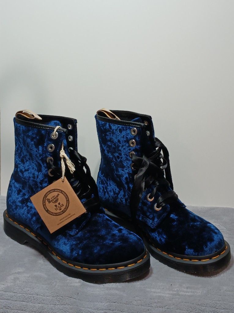 Dr. Martens Vegan Blue 1460 Boots