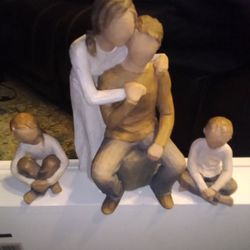 3 Willow Tree Figurines,$20 For All( You And Me( Cash Only