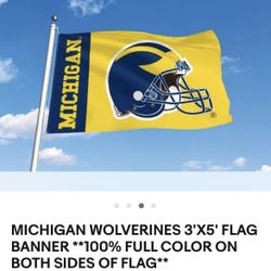 Michigan Wolverines 3x5 Flag