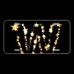 License Plate Novelty Car Front Letters Abc Star Christmas Festive