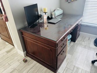 Dark Brown Executive Desk