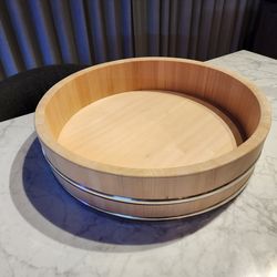 Extra large Hinoki Cypress hangiri