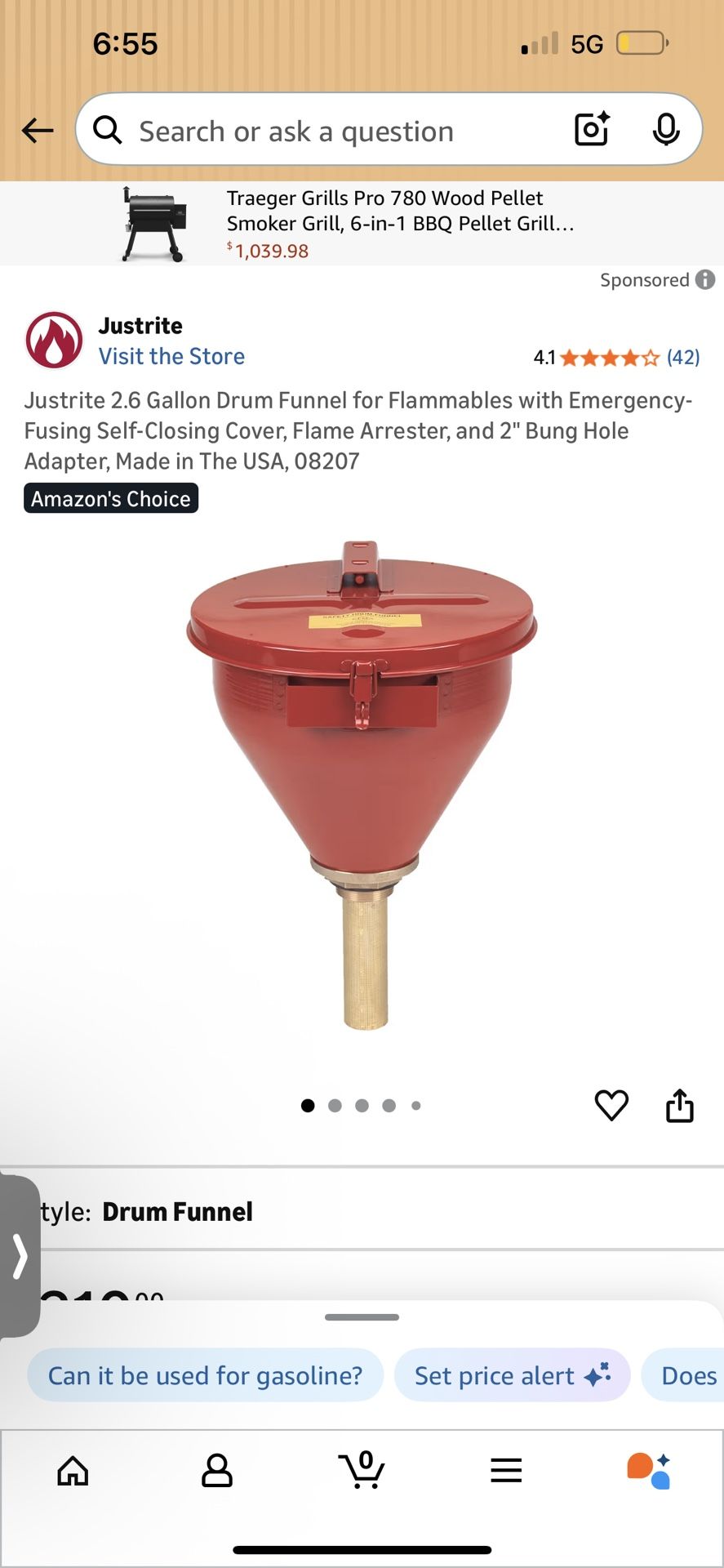 2.6 Gallon Drum Funnel