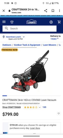 Craftsman Yard vacuum