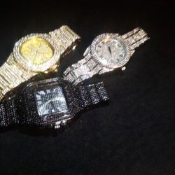 Collection Set Three Time Resizable Links Unisex Australian Lab Stones 