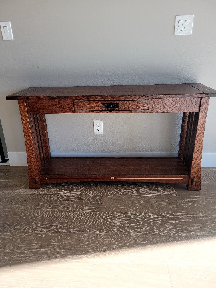 Handcrafted Amish Console Table