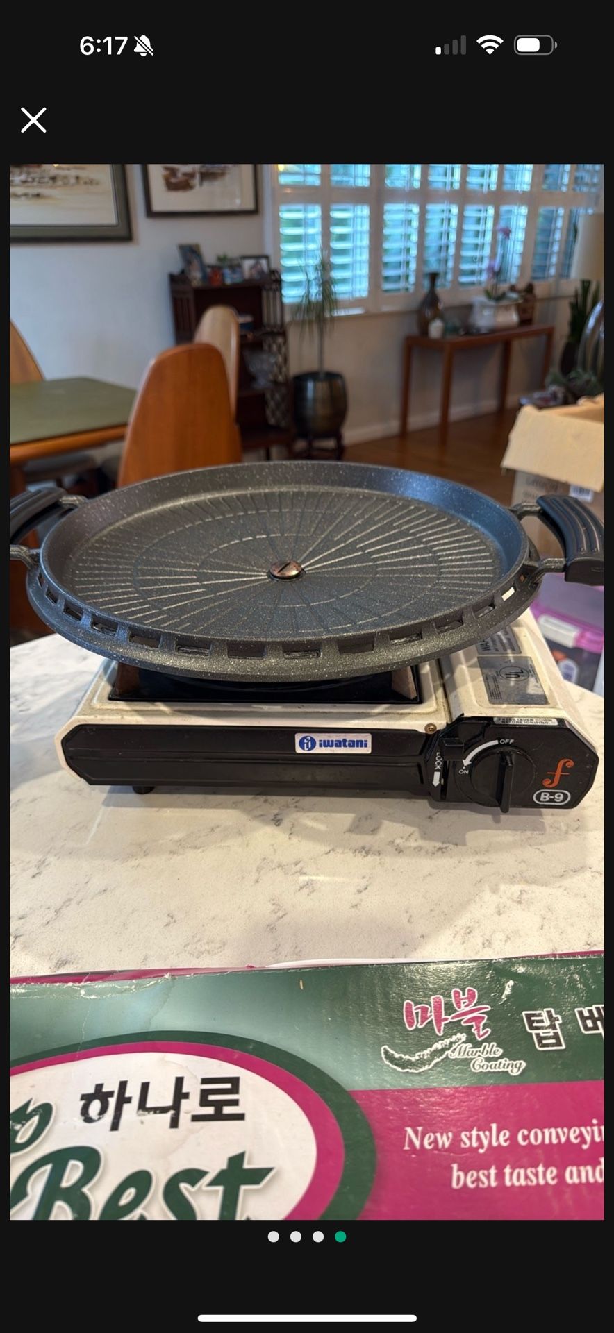 Portable Butane Stove And Korean Bbq Grill Top