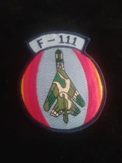 F-111 AARDVARK CAMOUFLAGE Patch US AIR FORCE TAC FTR SQUADRON AFB PIN UP VETERAN $5.00