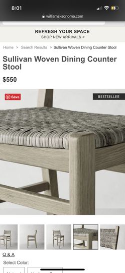 BRAND NEW Sullivan Woven Dining Counter Stool for Sale in Corona