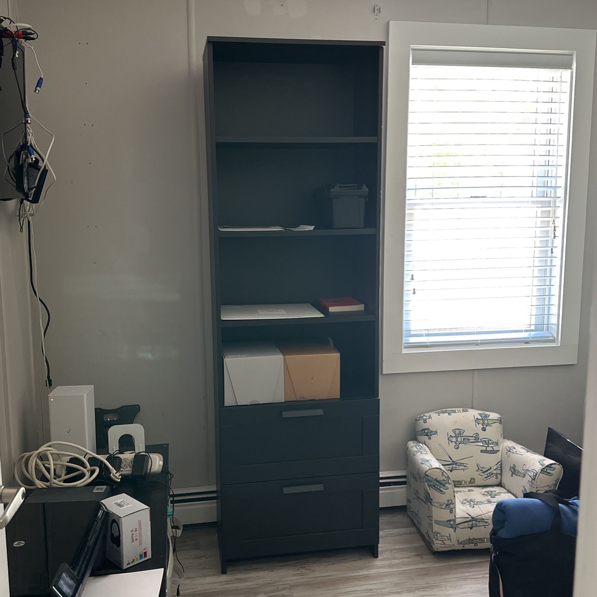Storage shelves