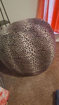 Ex  large leopard bean bag