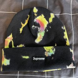 Supreme Splatter Dyed Tie Dye Beanie Black Multi-Color SS20 04/09/2020 Drop