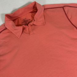 Patagonia Mens Large Red M Stretch Contrast Stitching Short Sleeve Polo Shirt