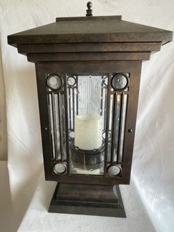 Lantern Aluminum powered By Solar Candle