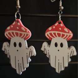 Mushroom Ghost Earrings