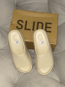 Yeezy Slides Bone White Men's Size 11 New DS NIB 2023 Re-Stock Drop