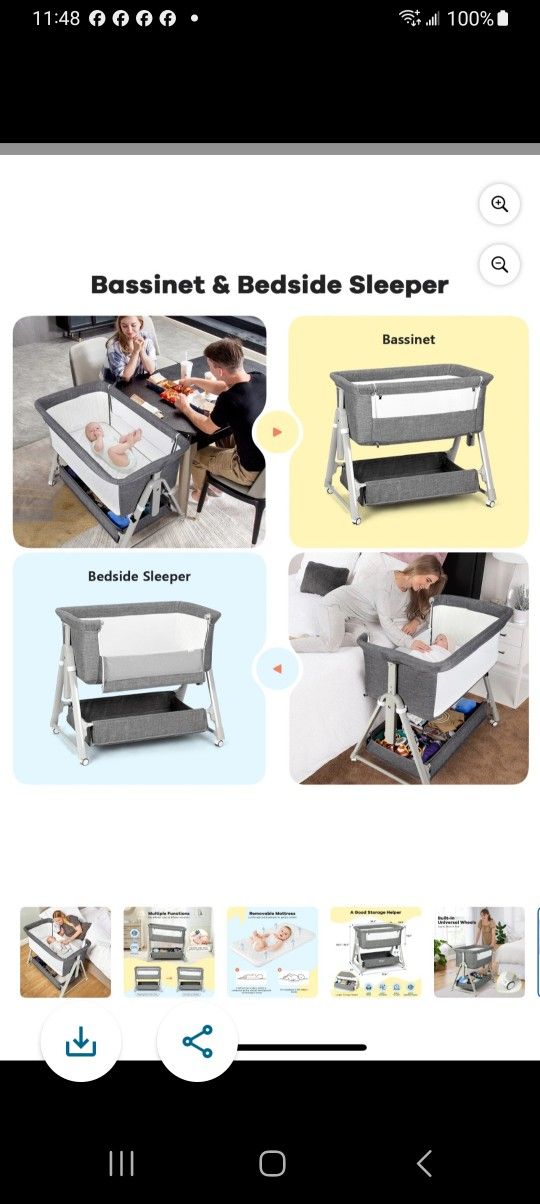 Bassinet And Bedside Sleeper Never Used 