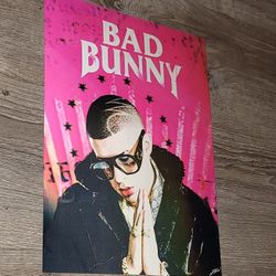 Bad Bunny 3D Holographic Lenticular Poster