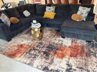 Living room 3 piece furniture suede couch !
